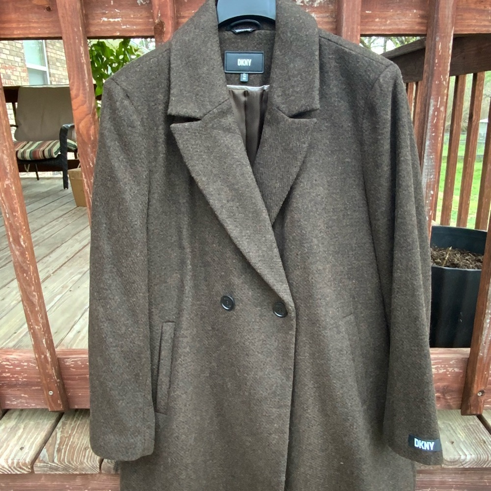DKNY Brown Women's Coat